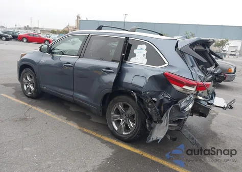 2017 Toyota Highlander Hybrid Limited Platinum из США, поврежденный, VIN 5TDDGRFH4HS027273
